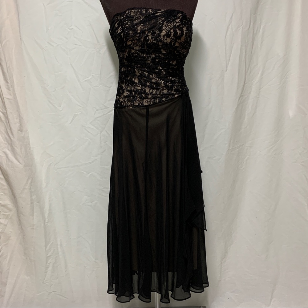 Sangria black cocktail dress